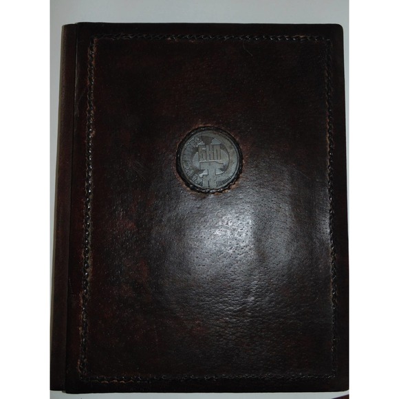 Vintage Leather Bulgarian Communist Party БКП NoteBook Hard Cover Journal Folder - Picture 2 of 10